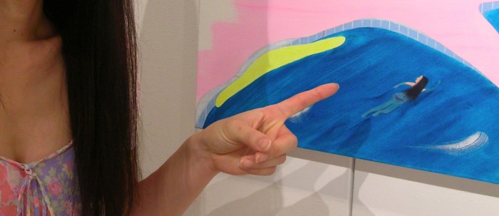 「美人画」M100、油、2009年