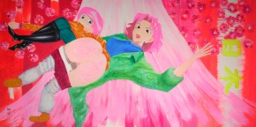「Japanese Anime Love (隆)」M120、油、2009年