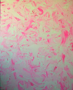 「Who’s afraid of Pink & Blue?」B   2x F40 (diptych)、油、2008年